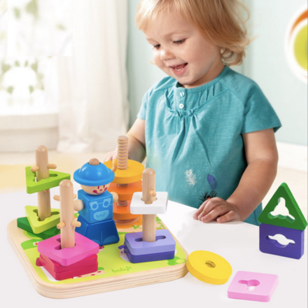 Creative Peg Puzzle Educational Wooden Toy