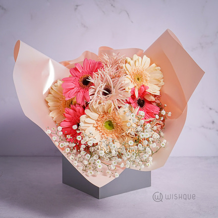 Peachy Pink Flower Bouquet
