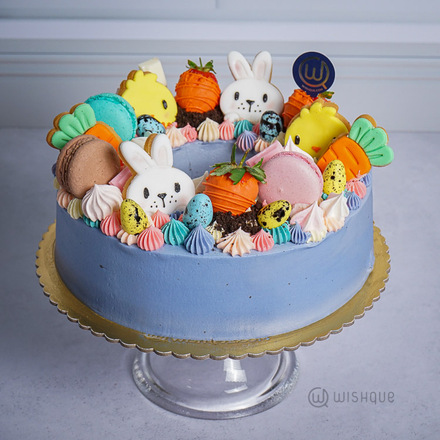 Easter Cookie Chocolate Bunny Cake