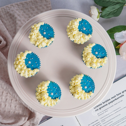 Galaxy Themed Vanilla Cupcake Box of 6